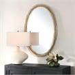Uttermost Gillian Oval Mirror in in Gold