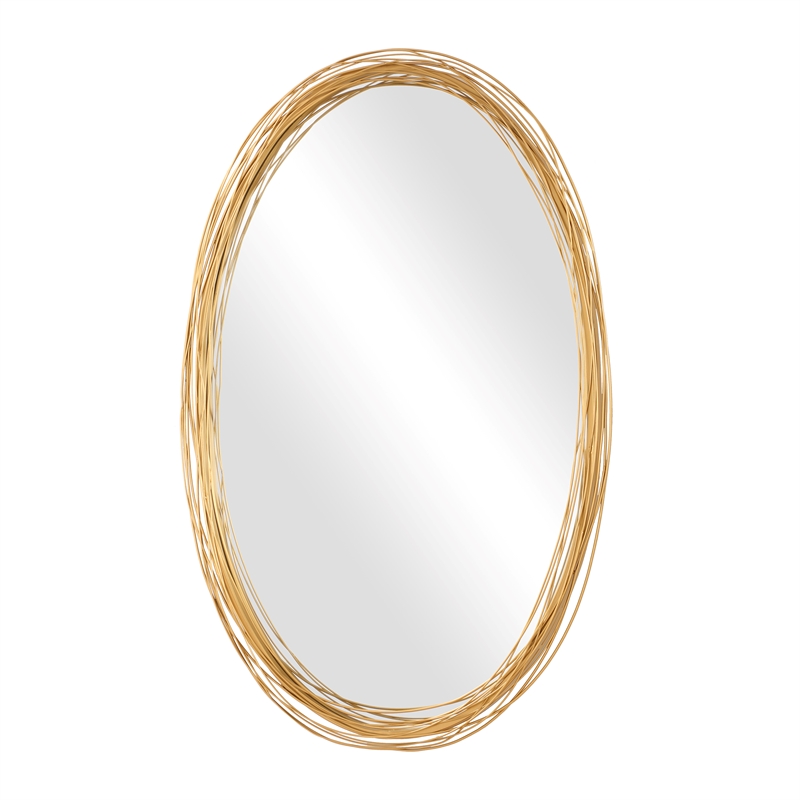 Uttermost Gillian Oval Mirror in in Gold