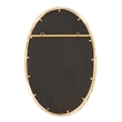 Uttermost Gillian Oval Mirror in in Gold