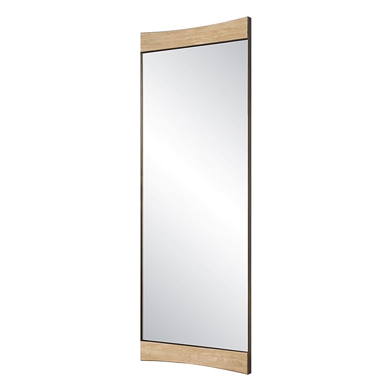 Uttermost Russo Oversized Modern Mirror in Tan