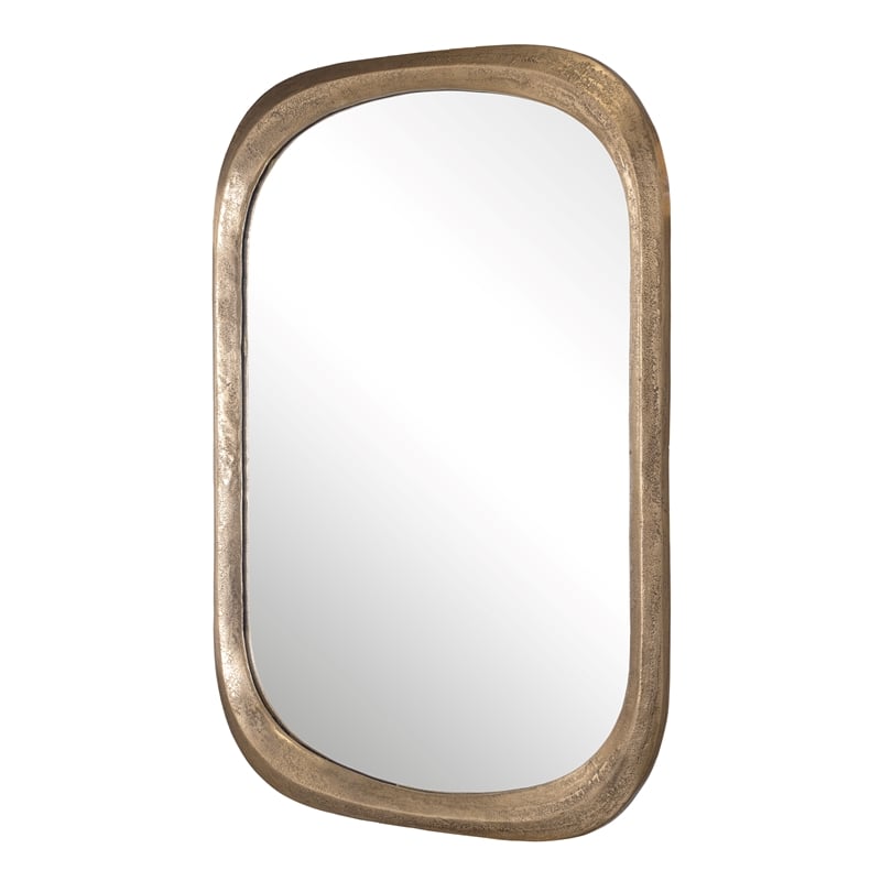 Uttermost Malone Brass Mirror in Antique Brass
