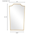 Uttermost Demure Antique Gold Mirror