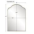Uttermost Sidney Arch Mirror in Brass