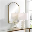 Uttermost Sidney Arch Mirror in Brass