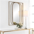 Uttermost Replicate Contemporary Oval Mirror in in Gold