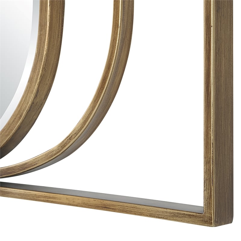 Uttermost Replicate Contemporary Oval Mirror in in Gold