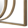 Uttermost Replicate Contemporary Oval Mirror in in Gold