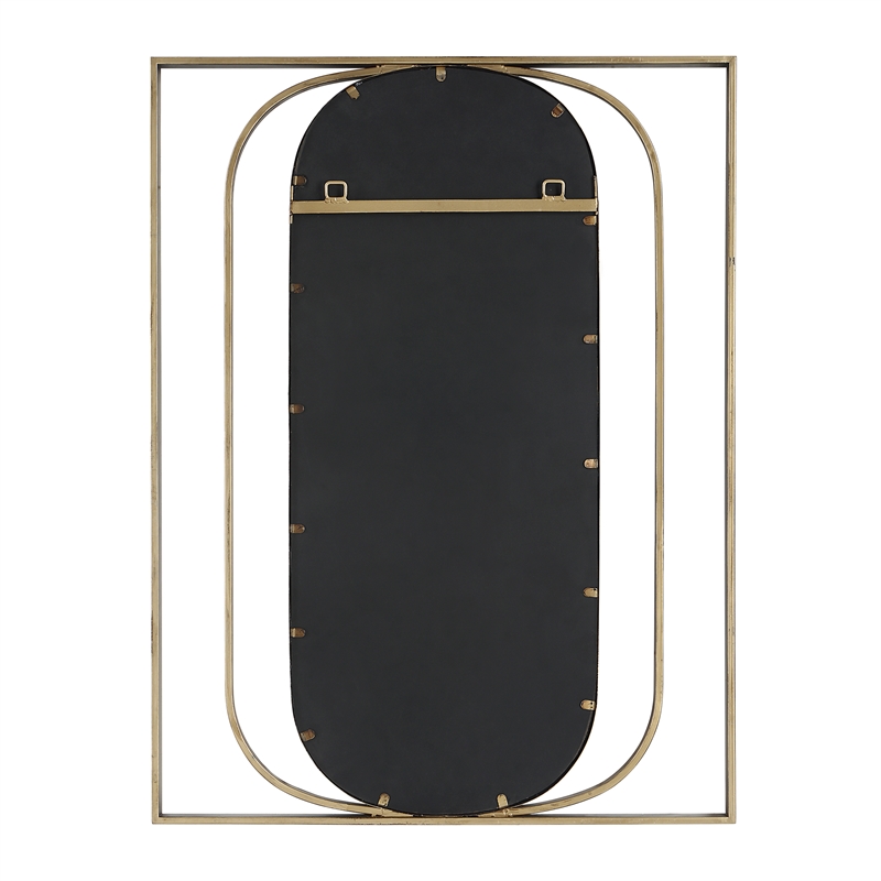 Uttermost Replicate Contemporary Oval Mirror in in Gold