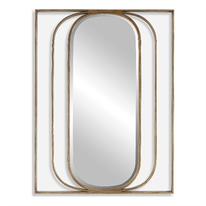 Uttermost Replicate Contemporary Oval Mirror in in Gold
