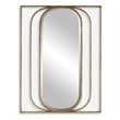 Uttermost Replicate Contemporary Oval Mirror in in Gold