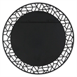 Uttermost Mosaic Metal Round Mirror in Black