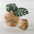 Uttermost Fusion Swirled Caramel & Ivory Vases Set of 2