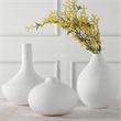Uttermost Apothecary Satin White Vases Set of 3