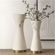 Uttermost Ridgeline White Vases Set of 2