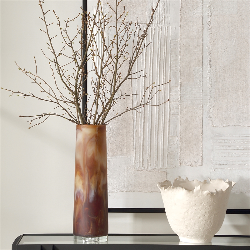 Uttermost Iced Mocha Vase in Mocha