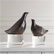 Uttermost Nesting Bird Gray Sculptures Set of 2