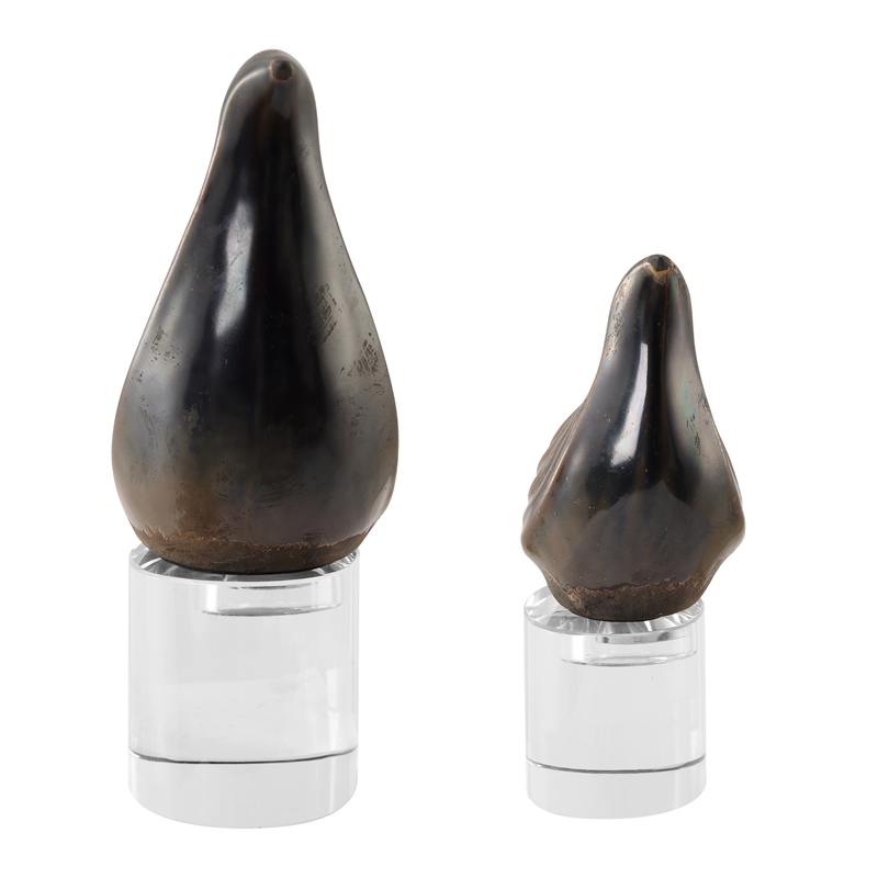 Uttermost Nesting Bird Gray Sculptures Set of 2