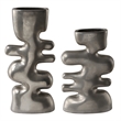 Uttermost Free Flowing Nickel Vases Set of 2