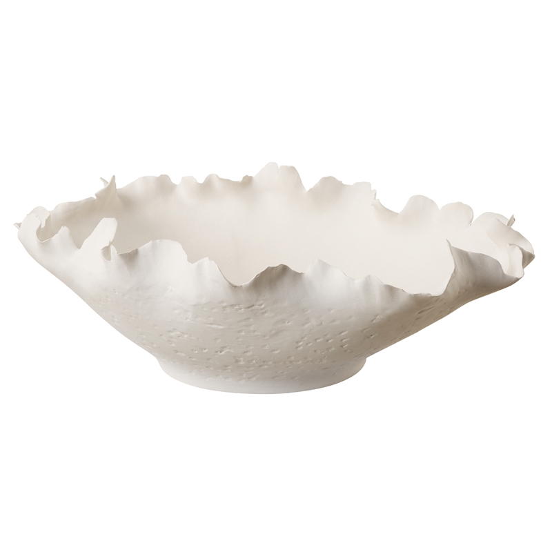 Uttermost Blossom Short Off white Bowl