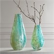 Uttermost High Tide Glass Vases in Teak (Set of 2)