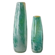 Uttermost High Tide Glass Vases in Teak (Set of 2)