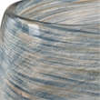 Uttermost Aurora Swirl Glass Vases in Blue (Set of 2)