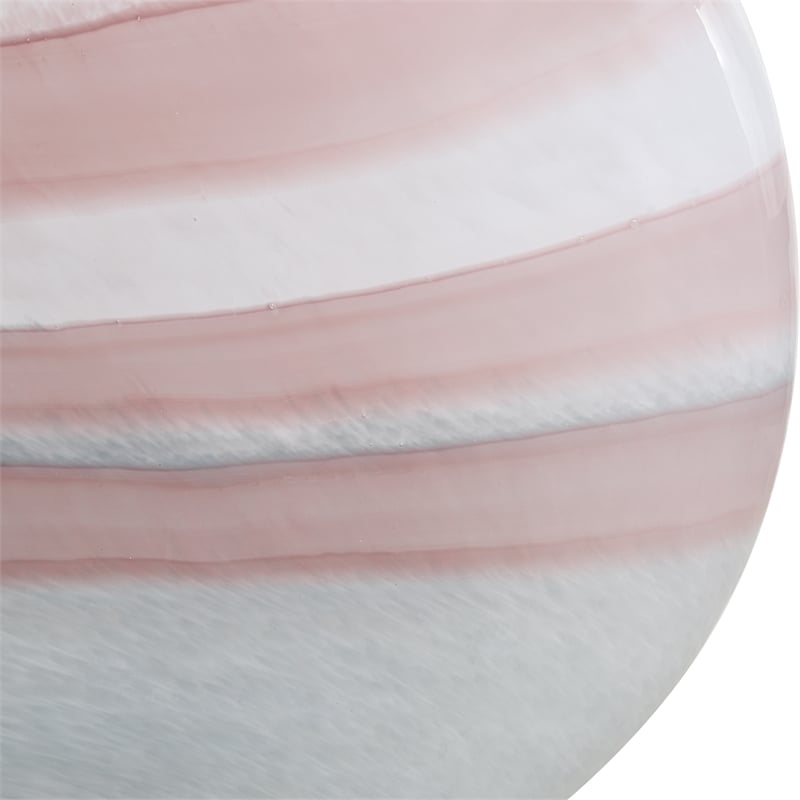 Uttermost Blush Swirl Glass Vases in White (Set of 2)