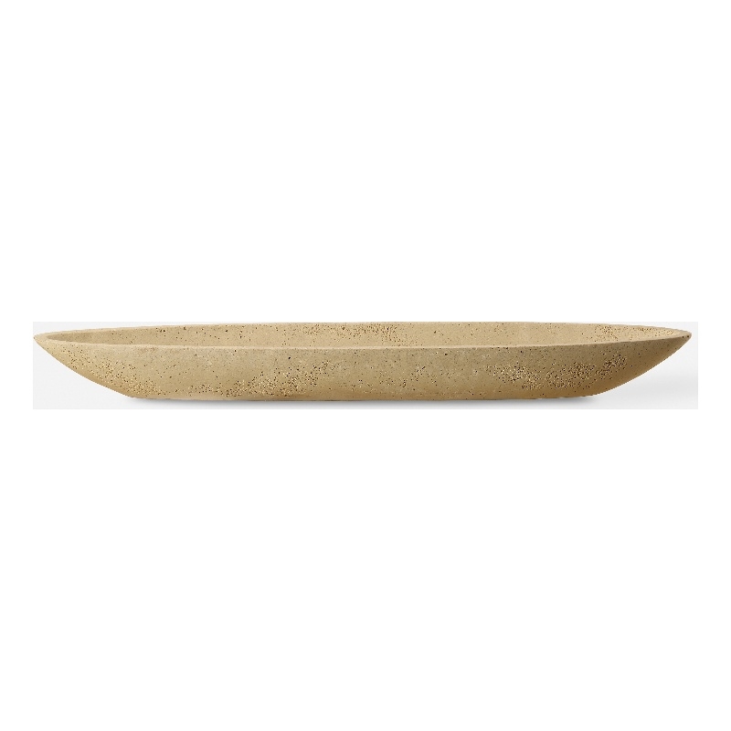 Uttermost Vessel Cast Ivory Canoe Bowl