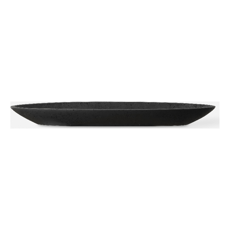 Uttermost Vessel Cast Black Canoe Bowl
