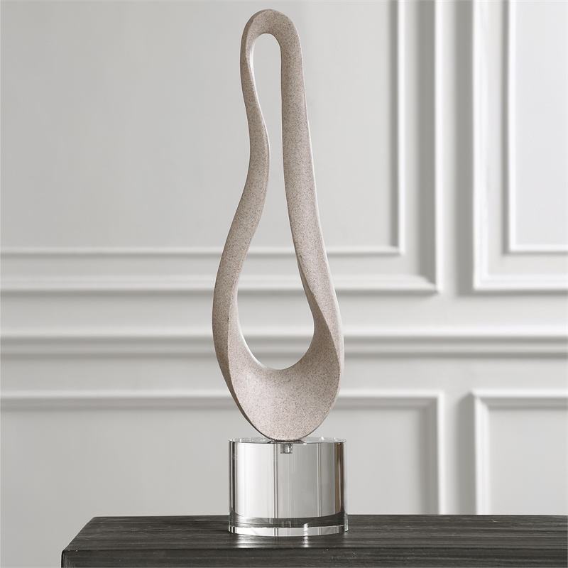 Uttermost Oval Harmony Sculpture in Sand