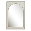 Uttermost Crisanta Gloss White Arch Mirror