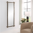 Uttermost Abanu Ribbed Gold Dressing Mirror