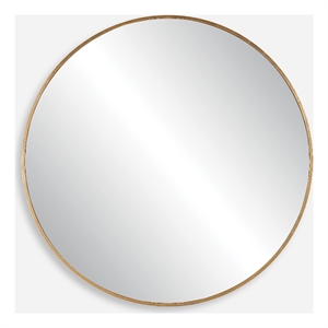 Uttermost Junius Large Gold Round Mirror