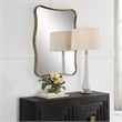 Uttermost Pavia Curvy Vanity Mirror in in Gold