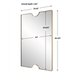 Uttermost Ticket Gold Vanity Mirror