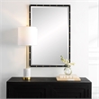 Uttermost Benedo Industrial Vanity Mirror in Matte Black