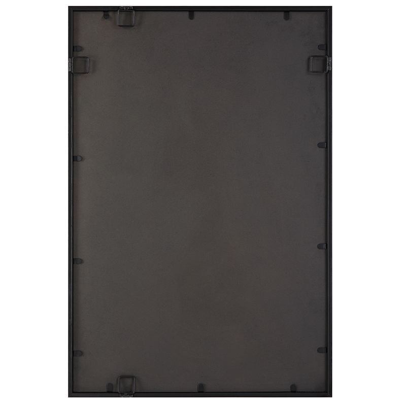 Uttermost Benedo Industrial Vanity Mirror in Matte Black