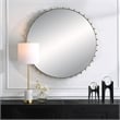 Uttermost Cosmopolitan Round Mirror in Matte Black