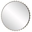 Uttermost Cosmopolitan Round Mirror in Matte Black