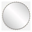 Uttermost Cosmopolitan Round Mirror in Matte Black