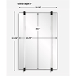 Uttermost Ladonna Rods Mirror in Matte Black