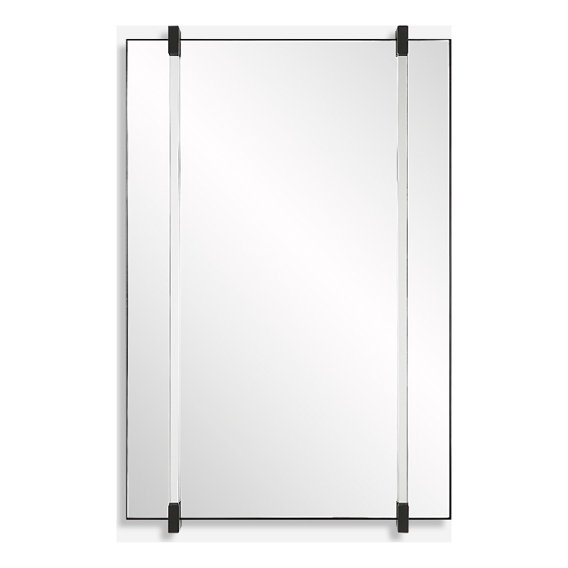 Uttermost Ladonna Rods Mirror in Matte Black