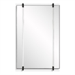 Uttermost Ladonna Rods Mirror in Matte Black