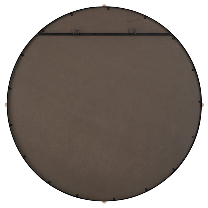 Uttermost Bonded Round Black Mirror