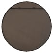 Uttermost Bonded Round Black Mirror