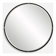Uttermost Bonded Round Black Mirror