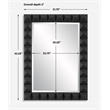 Uttermost Studded Black Mirror