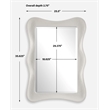 Uttermost Whitehaven Wavy Rectangle Mirror