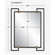 Uttermost Ivey Rectangle Industrial Mirror in Black