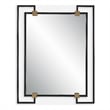 Uttermost Ivey Rectangle Industrial Mirror in Black